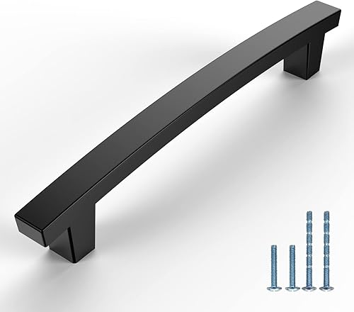 AOOTOCH Paquete de 10 manijas de níquel satinado cepillado para gabinetes de cocina, tiradores de gabinete de 5 pulgadas, manijas de cajón para