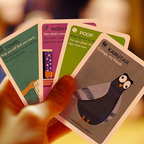 Image of Kabutar | Fast-Paced Card Game, Fun Strategy Party Game for Adults, Teens, Family & Friend Gatherings | Engaging 15 Minute Rounds, Easy Rules, Portable for Travel, 3-6 Players, Ages 14+