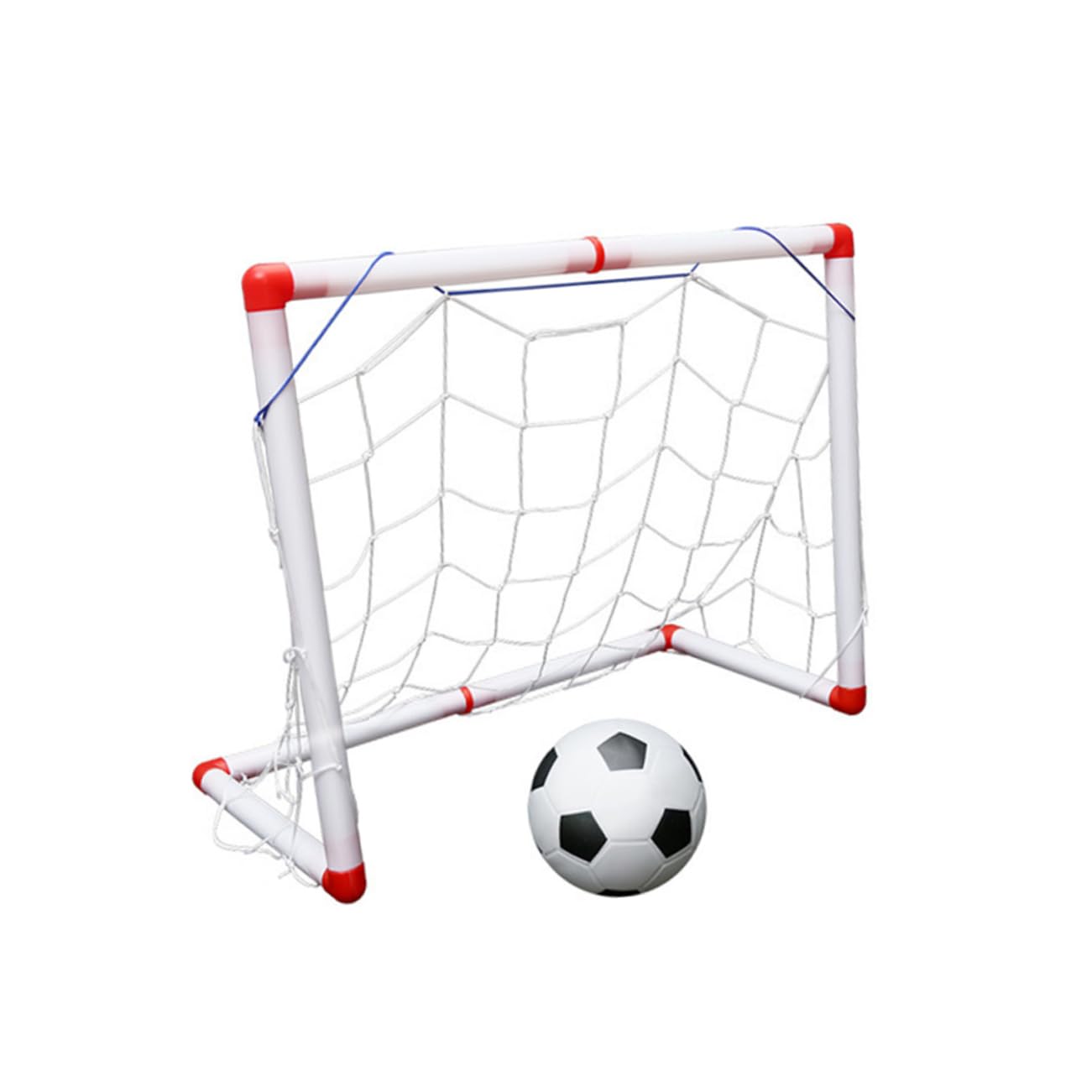 Toddmomy 56cm Mini Football Goal Toy for Boys and Girls Soccer Gate Net Sports Toy Inflator Easy Assembly