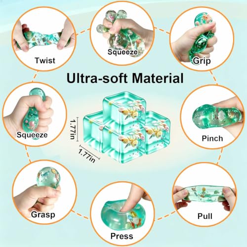 Image of Slow Rising Squishy Fidget Toys - 4 Pack Squeeze Toys for Teens &Adults