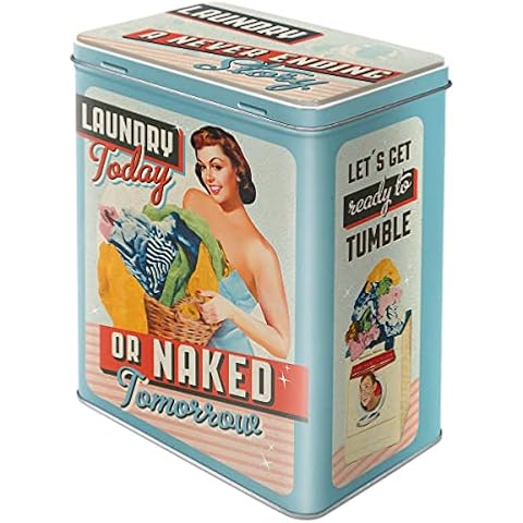 Nostalgic-Art Retro Laundry Storage Tin Cover