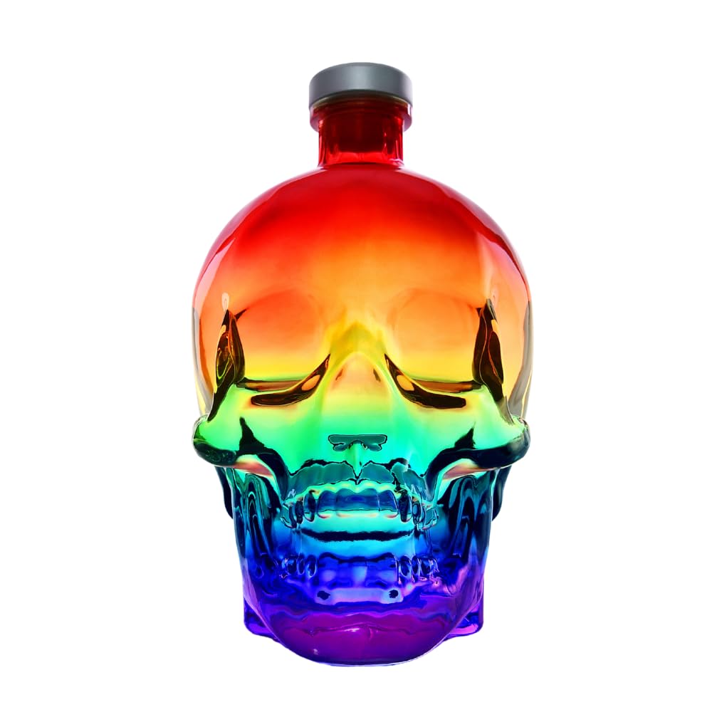 Crystal Head Vodka Pride Rainbow Limited Edition 1.75L, 40% ABV – Made from Canadian Corn - Award-Winning Premium Vodka