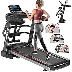 Cinta de Correr Plegable electrica para casa 2.5HP 56cm Inteligente Fitness Cinta de Andar con Inclinacion,12 Modos Ejercicio,Rodamiento De 150 Kg,Treadmill for Home con Bluetooth y Parlantes Dobles