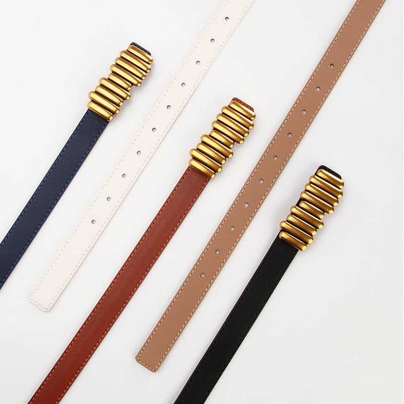 Women Vintage Skinny Leather Belt Retro Alloy Buckle Belts Ladies Fashion Thin Waist Waistband For Dresses And Jeans2