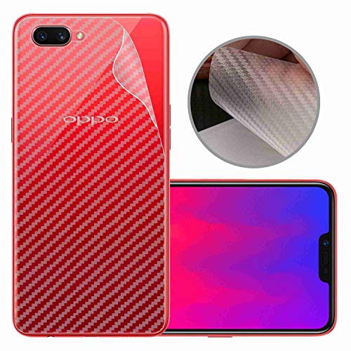 Image of Compatible with Oppo A12E Back Screen Protective Film Carbon Fiber Skin Transparent Screen Guard Sticker