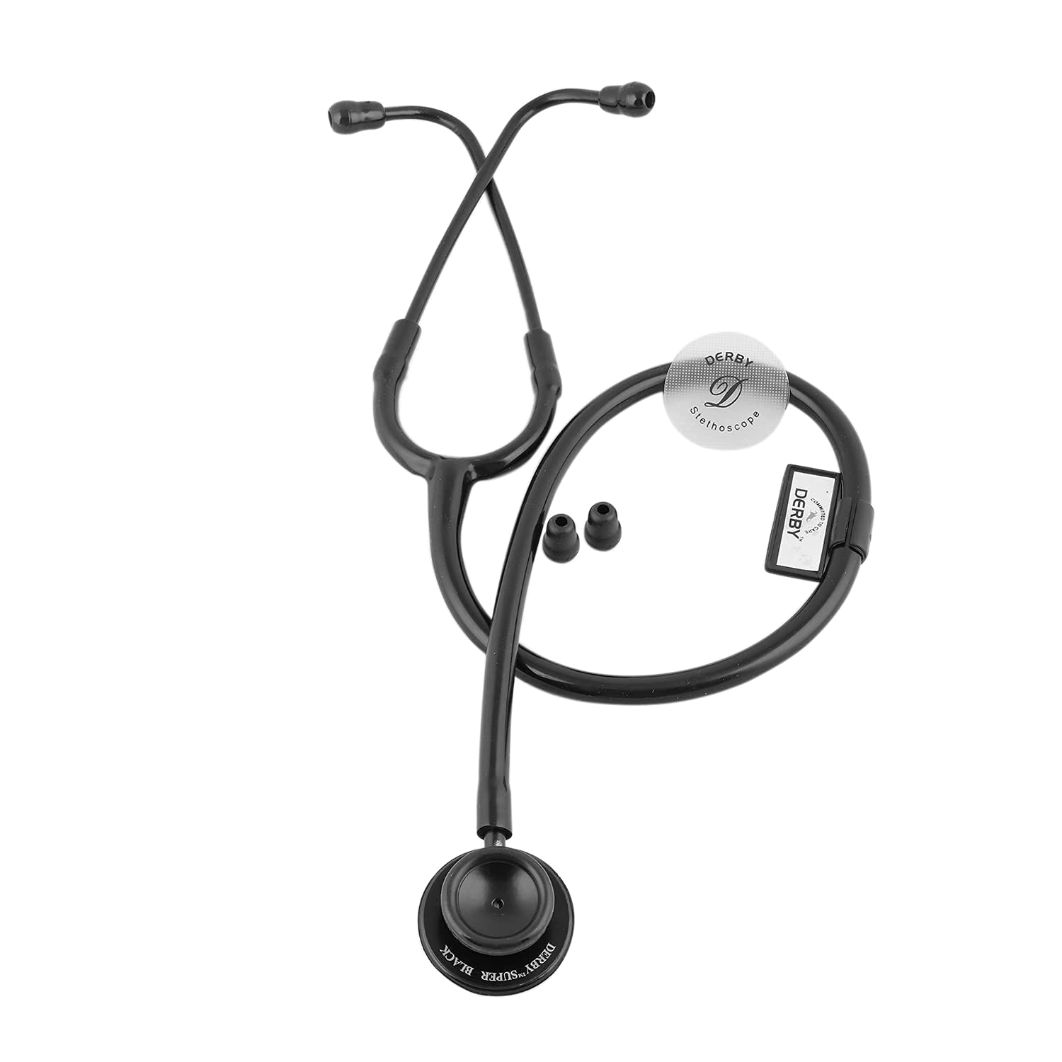 Oriley Super Black Stethoscope Heart Beat Monitoring Chest Piece Medical Instrument for Doctors, Nurses (B09D2TZH4J) Amazon Price History, Amazon Price Tracker