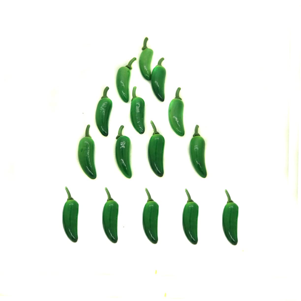 OHPHCALL 60pcs Colorful Simulation Peppers Mini Vegetables Accessories Lightweight Bubble Peppers for Playtime Educational Tool for Color Recognition Family and Friends Random Color