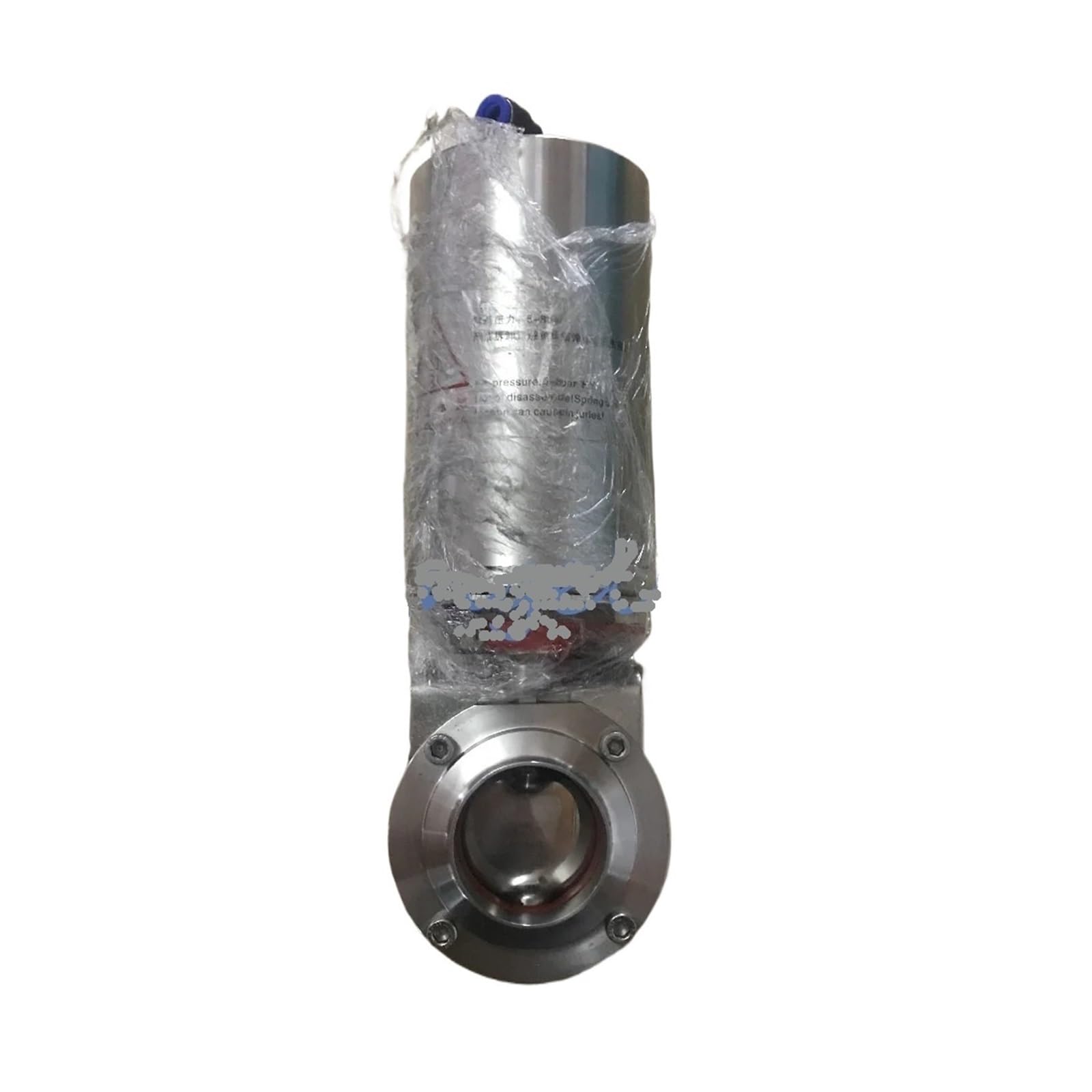 NYRXRYTCA 1-1/4" Welding OD 32mmic Butterfly Valve Stainless Steel 304 Actuator Single Acting