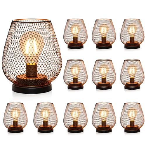 TRIROCKS Set of 12 Battery Operated Lamp LED Table...
