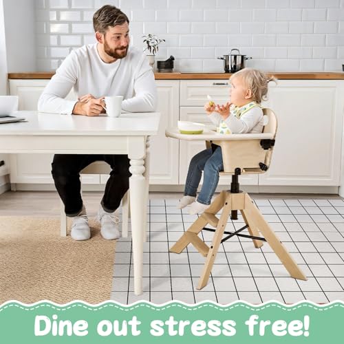 Image of 30 Pack Disposable Splat Mat for Under High Chair, Baby Biodegradable High Chair Mat for Floor, 55 inch x 39 inchFood Catcher for High Chair, Under High Chair for Baby Led Weaning, Home & Restaurant Use