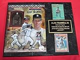 Tigers Alan TRAMMELL 2 Card Collector Plaque w/8x10 2018 Hall of Fame Photo