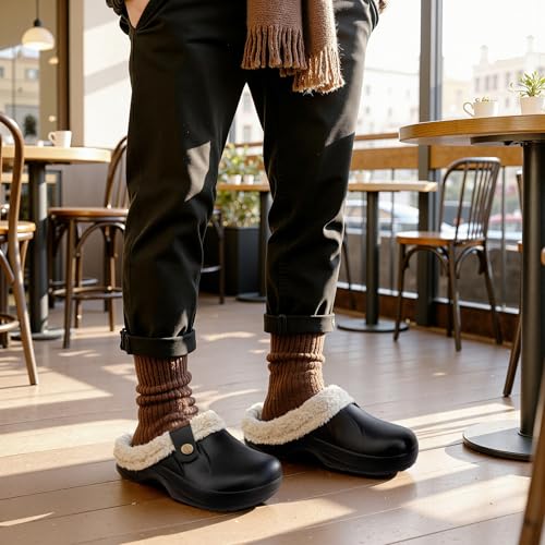 Memory Foam Warm Fuzzy Fur Lined Clogs for Men and Women Winter Waterproof Indoor Outdoor Slippers
| ChayChax Winter Waterproof Memory Foam Fur Lined Warm Slippers for Men and Women
| Memory Foam Fur Lined Warm Clogs for Men and Women - Winter Water