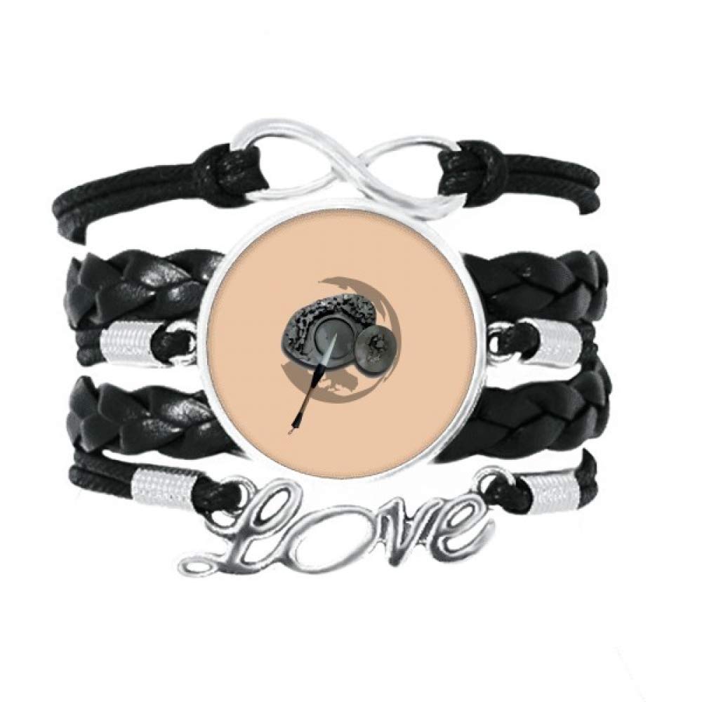 offbb China Ink Stone Brush Heritage Sanctum Bracelet Love Accessory Twisted Leather Knitting Rope Wristband Gift