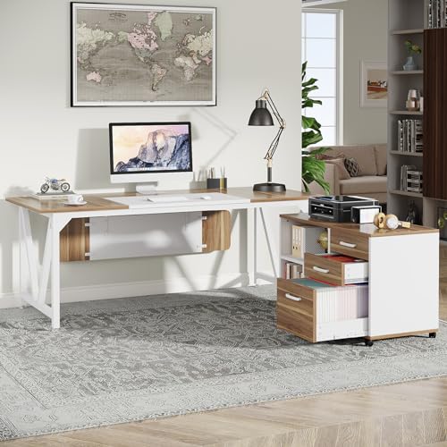 Tribesigns-708-Executive-Desk-with-354-File-Cabinet-Combo-Modern-L-Shaped-Computer-Desk-Extra-Large-Workstation-with-3-Drawers-and-Open-Storage-Business-Furniture-Set-for-Home-Office-White