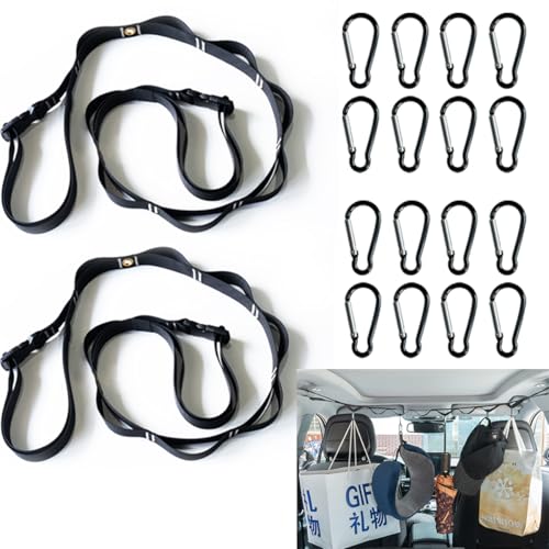Car Clothes Hanger,Clothesline Clothes for Cars,Car Rear Multifunctional Hanging Clothes Hanger for...