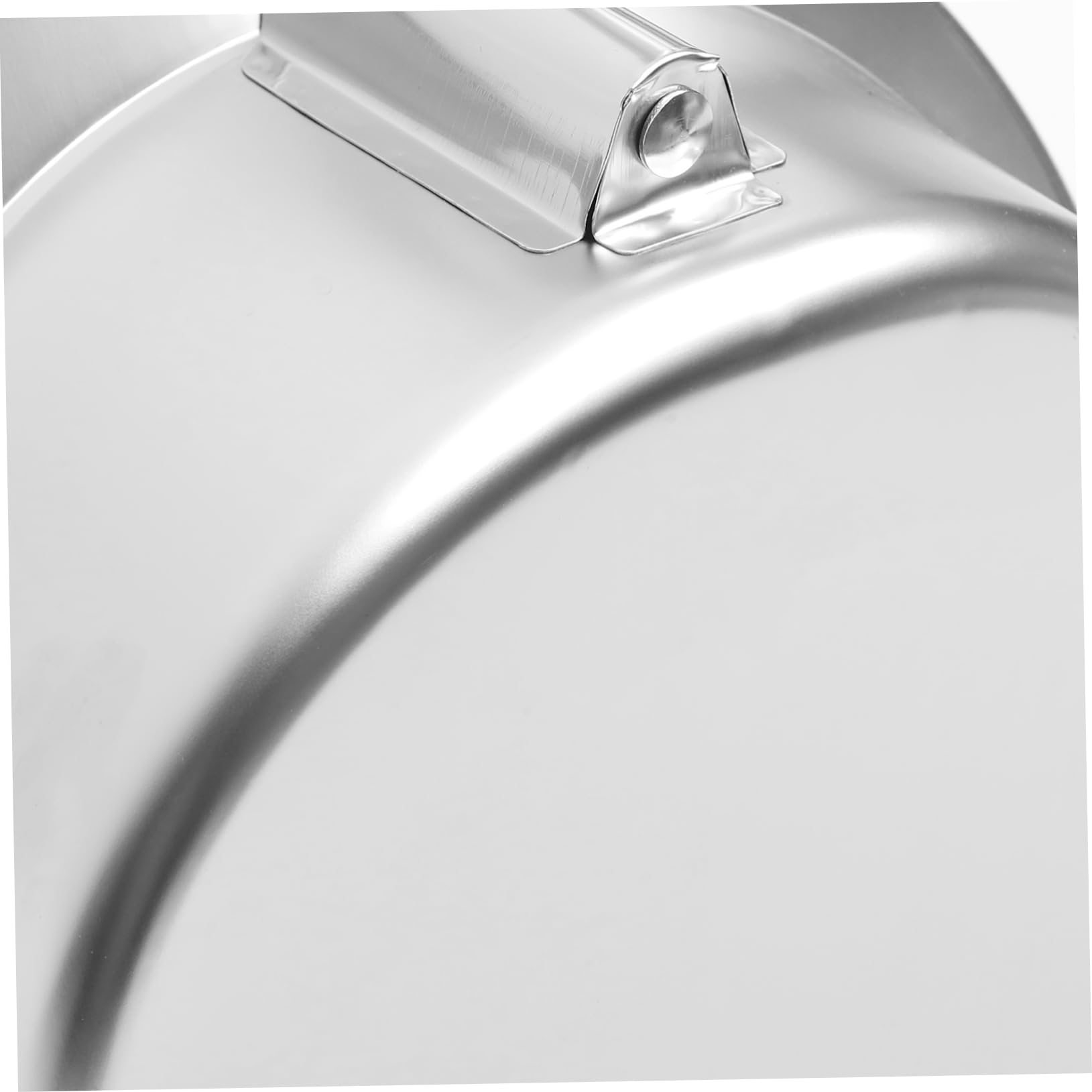 Recogedor de Basura de Acero Inoxidable con Mango Largo | Plata, Apertura Amplia y Diseño Vertical, Ligero Gran Capacidad para Casa y Cocina