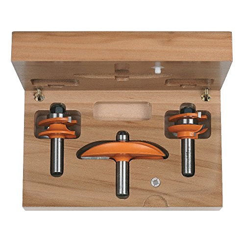 CMT 800.512.11 3-Piece Standard Kitchen Set in Hardwood Case, 1/2-Inch Shank