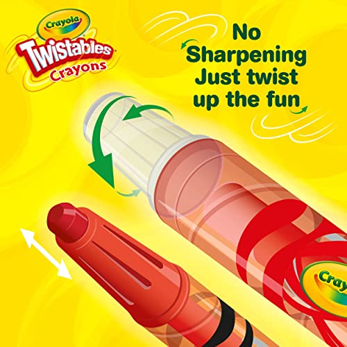 Image of Crayola Twistables Crayons Coloring Set, Mini, Kids Indoor Activities at Home, 24 Count, Assorted