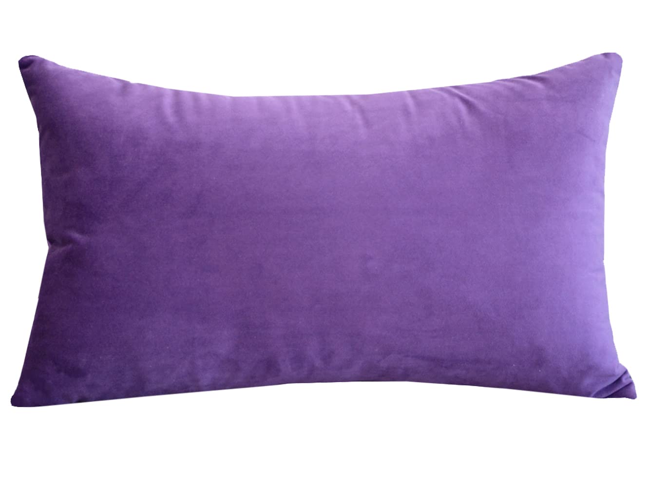 Lutanky Violet Cushion Cover 40 x 60cm Velvet Rectangle Throw Pillow Cover Soft Long Pillowcases Cushion for Sofa Couch Home Decoration