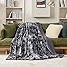 Bedsure Sherpa Fluffy Throw Blanket - Fleece Soft Warm and Cozy Throw for Women, Plush & Fuzzy Faux Fur Blanket for Couch, Sofa and Bed Decor, Tie Dye Design, Grey, 50x60 Inches