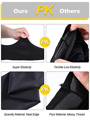 Bememo Unisex UV Protection Sleeves Long Arm Sleeves Cooling Arm Cover for Outdoor(Black,12 Pairs)4