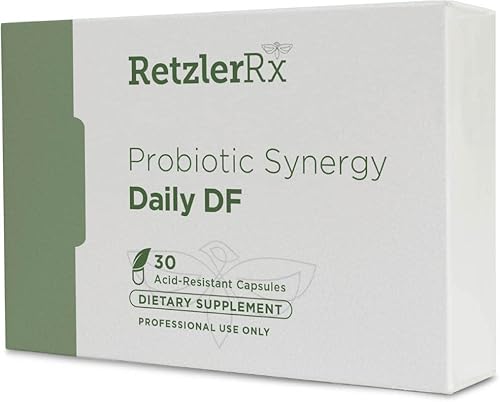 Probiotic Synergy Daily Df 30 mil millones de CFU por Dr. RetzlerRx  DRCaps resistentes a los ácidos  Lactobacillus Acidophilus La-14, Lactobacillus