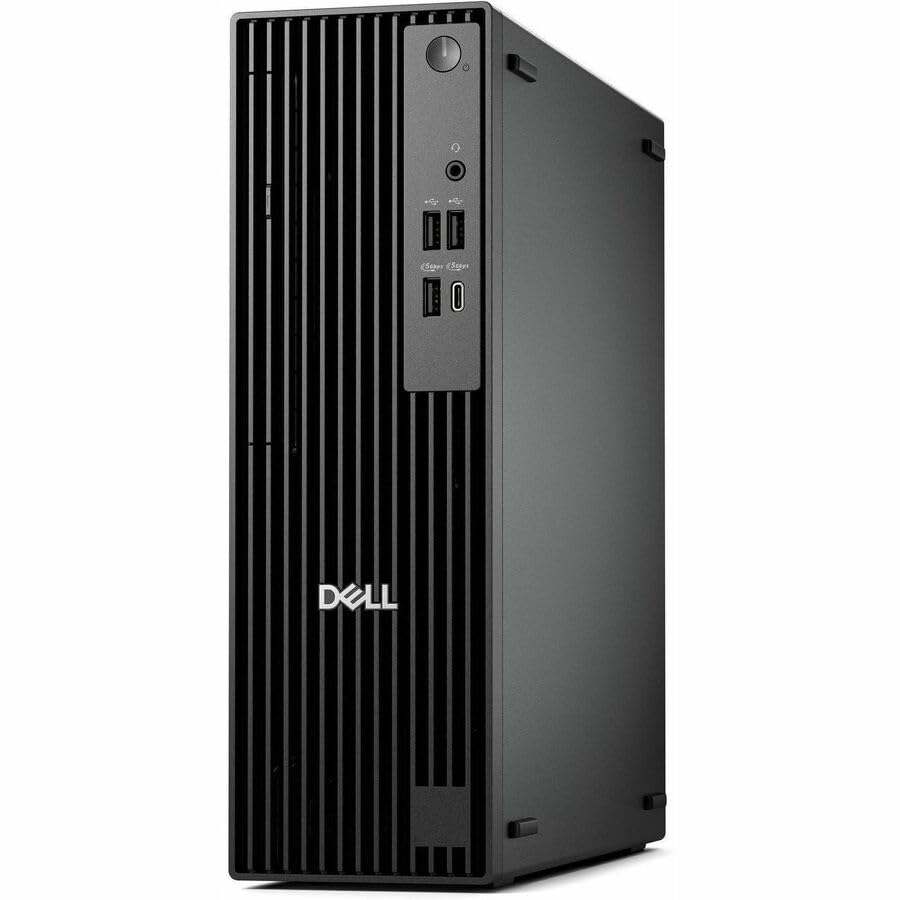 Image of Dell Pro QCS1250 Desktop Computer - Intel Core Ultra 5 235 - vPro Technology - 16 GB - 256 GB SSD - Slim PC - Standard Black
