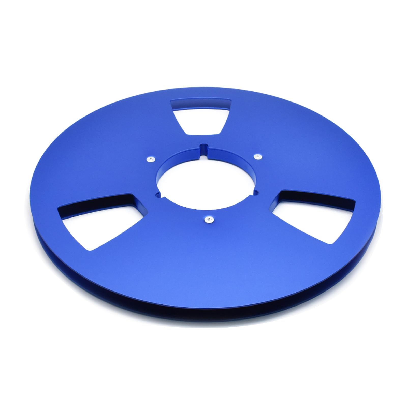 APGLSXY Duty 3 Hole Aluminum Reel for 1/4" Open Reel Tape Decks 10.5Inch Hub Disk Accessory Empty Hub with Disk