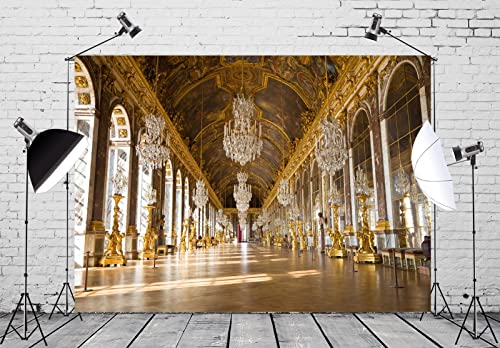 BELECO Fondo Fotográfico 7x5FT Palacio Versalles miniatura 2