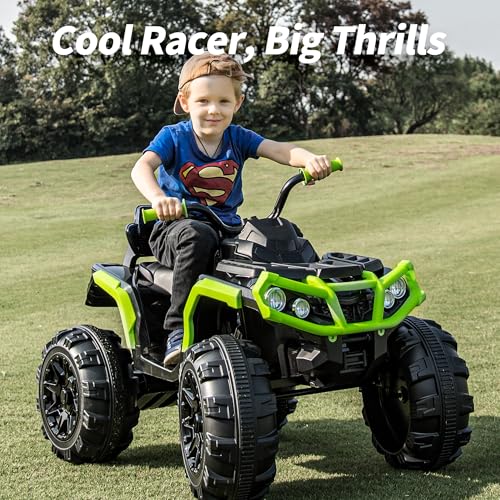 Hikiddo Kids Atv 4 Wheeler, 24V Electric Atv Ride On Toy For Big Kids thumb #1