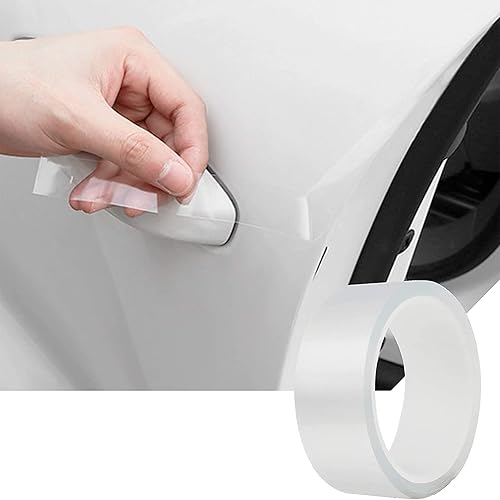 Protector de borde de puerta de automóvil, tira protectora lateral de puerta de automóvil, cinta transparente anticolisión para la mayoría de los