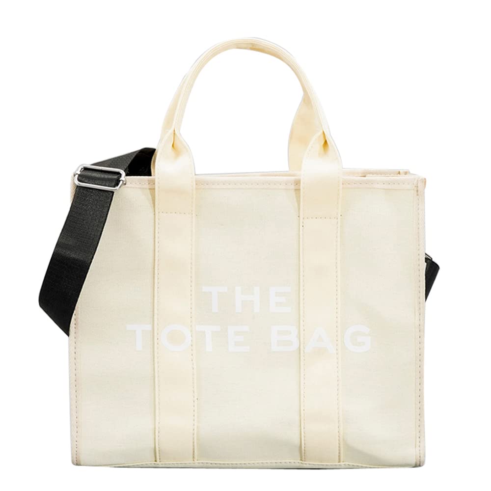Canvas Tote Bag for Women Handbag, Casual Crossbody Tote Bag, Travel Tote Purse, Large Capacity School Shoulder Bag