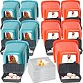 HOLOLIJO 10-Pack Chicken Nesting Boxes with Perch, Roll-Out Laying Boxes for Hens,Egg Nesting Box for Chicken Coop, Large