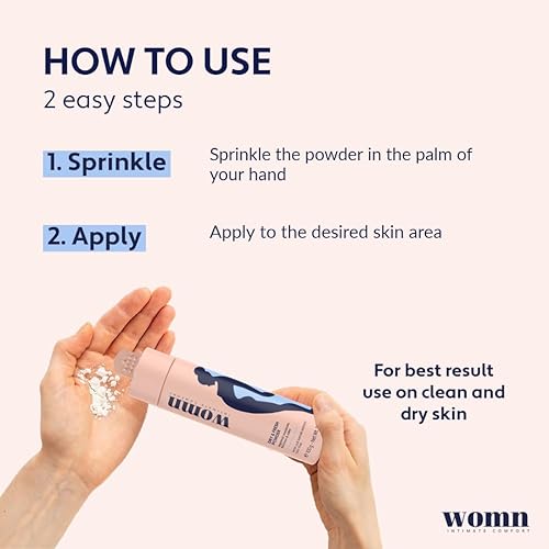 Miniatura 6 de womn Intimate Comfort Dry & Fresh Powder - Polvo corporal sin talco contra la humedad, rozaduras y olores, 3.5 onzas