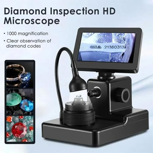 Microscope numérique pour identifier les inscriptions laser et défauts des diamants