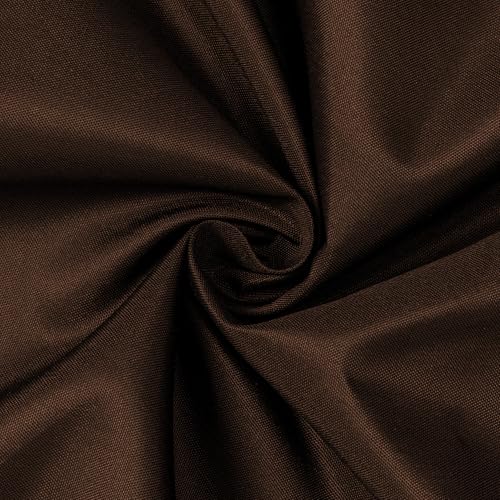 Image of N&Y HOME Fabric Shower Curtain or Liner with Magnets, Brown | Hotel Quality, Machine Washable, Water Repellent, Standard Size