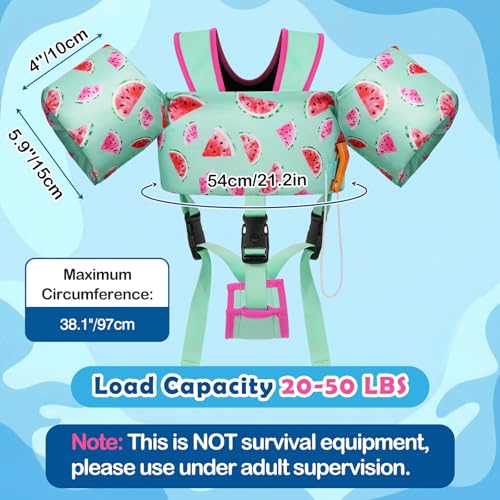Image of MoKo Toddler Arm Floaties 20-50lbs, Swim Vest Water Wings for Kids Pool