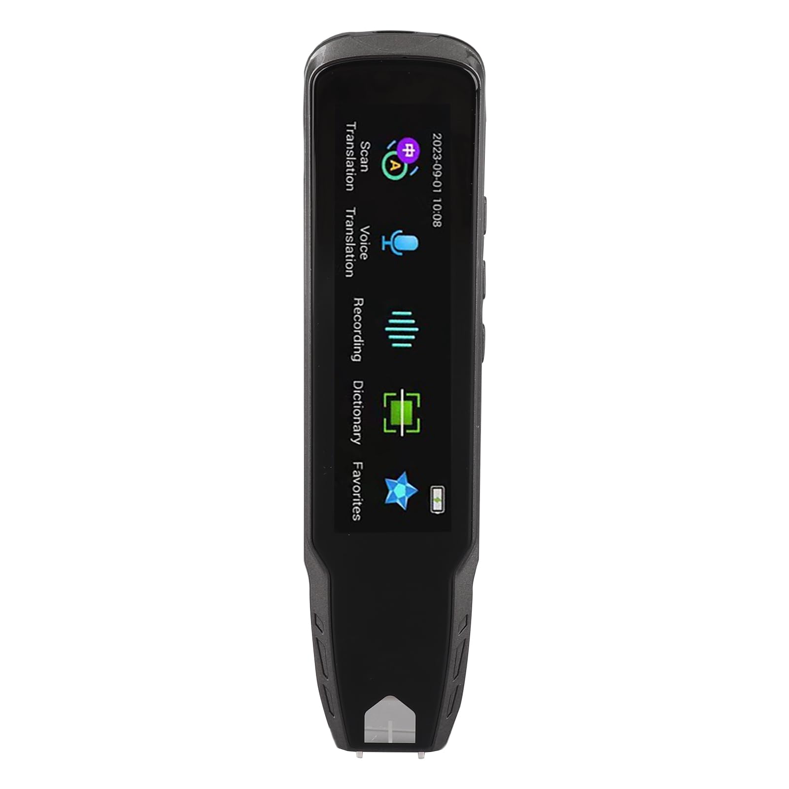 Lápiz traductor de voz de 2 vías, 113 idiomas, traducción de escaneo con grabación de pantalla de 3,69 pulgadas y asistente de inteligencia artificial para aprendizaje de i