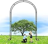 Materiales de alta calidad: los arcos de metal están hechos de tuberías de acero gruesas galvanizadas, son resistentes a la pintura para hornear a alta temperatura, resistente a la corrosión, no son fáciles de oxidar y duraderos.
