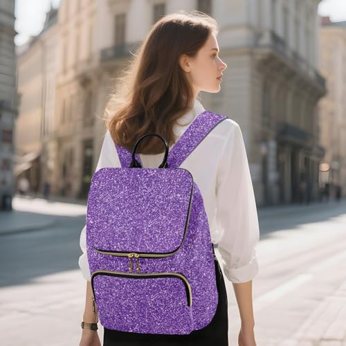 Sac à dos violet pailleté idéal pour vos week-ends et randonnées