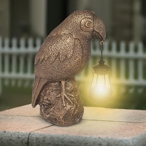 Estatua Solar de Pájaro Loro como Lámpara Decorativa para Regalo de Bodas 7