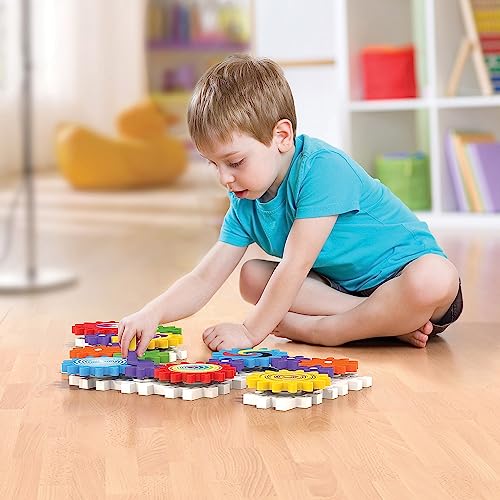 Image of Magnetic Gears Toy Set 8 PCS, Gear Toys for Toddlers 1-3 with Music & Light, Educational STEM Learning Fun Fridge Magnets for Kids, Toddler Electric Spinner Toys Gift for Boys Girls