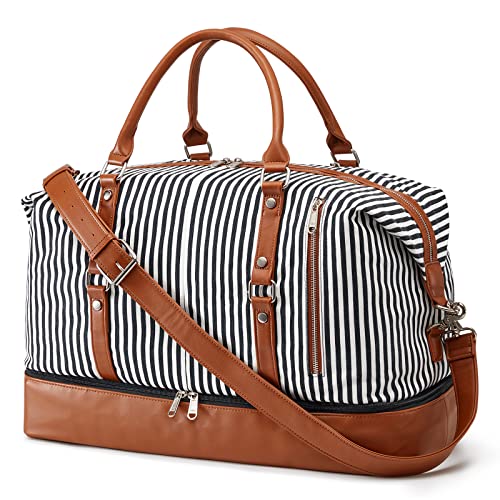 S-ZONE Women Travel Duffel Weekender Carryon Shoulder Tote Bag Ca...