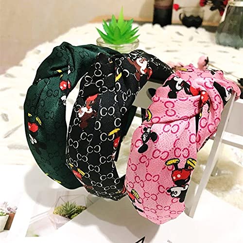 APSAMBR- 3PCS Disney Mickey Mouse Women Headband Korean Hair Accessories Headband Headband Mickey Fabric Headband Fashion All-match hair bows (B09DQ4VH2L) Amazon Price History, Amazon Price Tracker