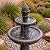 Teamson Home 39" Outdoor Water Fountain, 2 Tier Pineapple Pedestal Waterfall Fountain with Pump, Garden Patio Yard Décor, Durable Polyresin, Weatherproof, Iron Gray