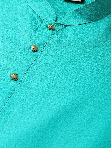 Image of Manthan Men's Cotton Solid Traditional Kurta Set