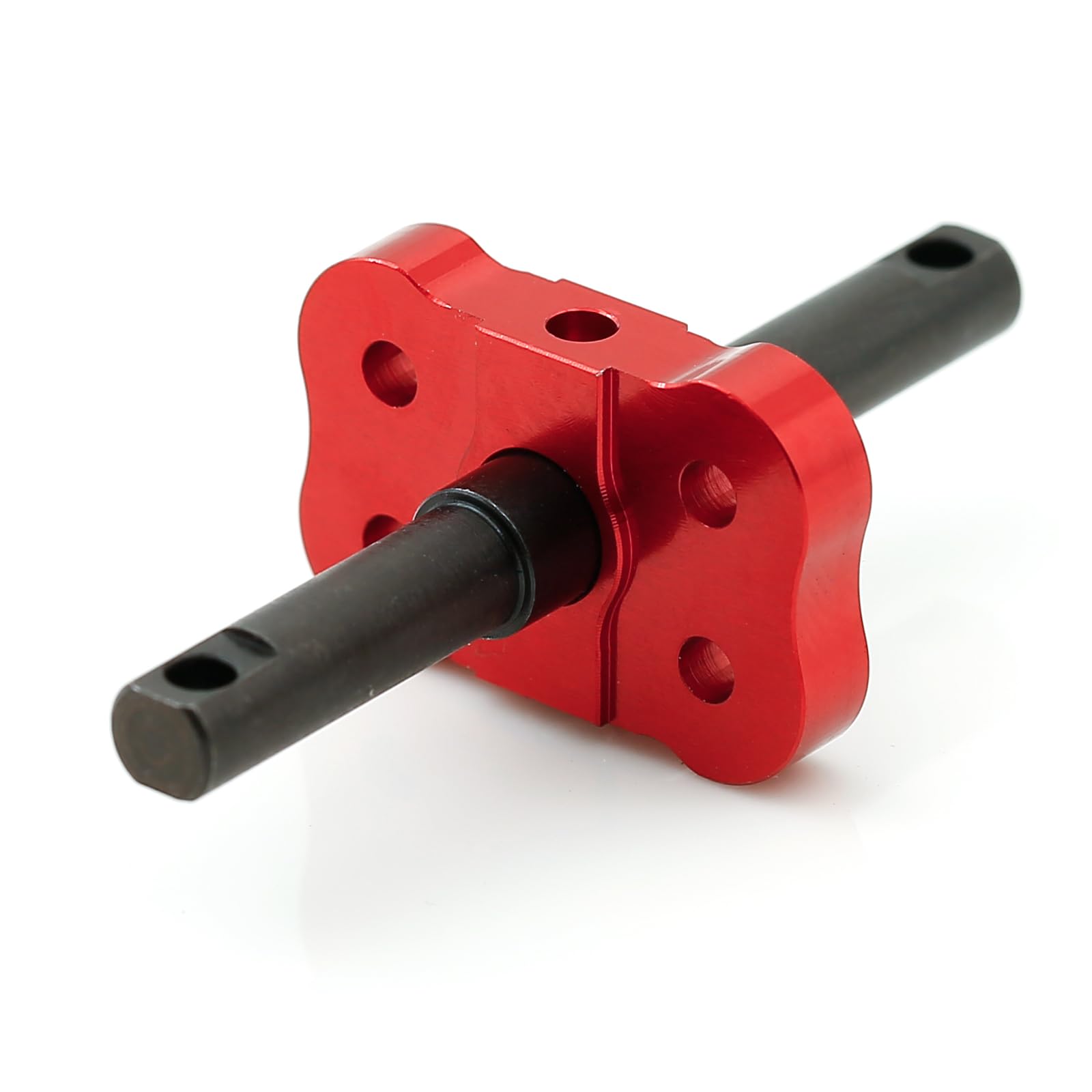 CHRCOED Aluminum Differential Locker Spool for Traxxas Mini Maxx RC Car, Metal Lock Straight Axle Shaft,Upgrades Part Replacement Red