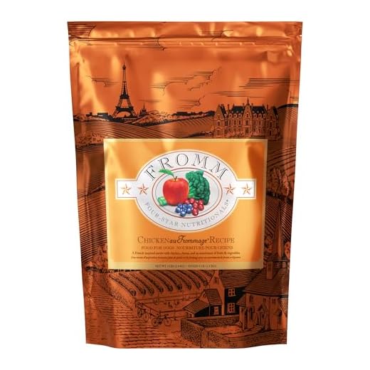 Fromm Four-Star Nutritionals Chicken au Frommage Dog Food - Premium Dry Dog Food - Chicken Recipe - 4 lb