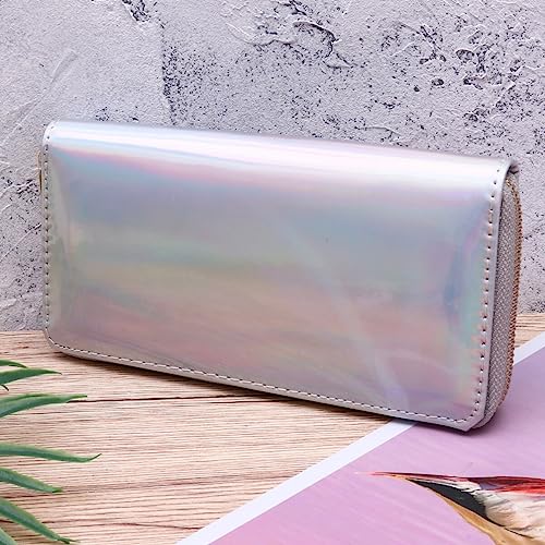 TENDYCOCO 2pcs Zippered Leather Tote Purse Mini Handbag Coin Purses for Women Zip Wallet Female Clutch Bag Travel Small Yiwu2