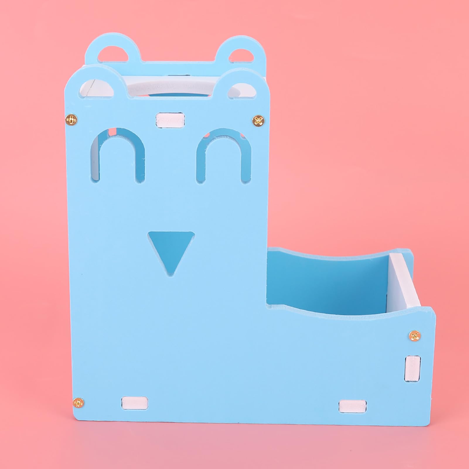 Gavigain Blue 2 in 1 Rat Hamster Pet Water Bottle Dispenser for Food Feeder Fountain